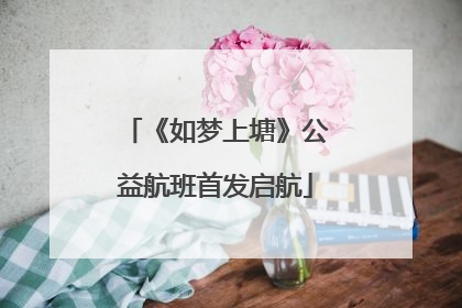 《如梦上塘》公益航班首发启航