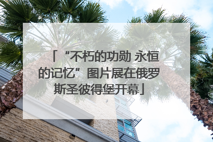“不朽的功勋 永恒的记忆”图片展在俄罗斯圣彼得堡开幕