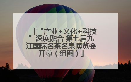 “产业+文化+科技”深度融合 第七届九江国际名茶名泉博览会开幕（组图）