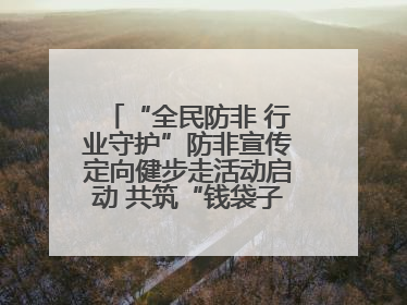 “全民防非 行业守护”防非宣传定向健步走活动启动 共筑“钱袋子”安全防线
