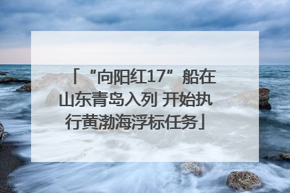 “向阳红17”船在山东青岛入列 开始执行黄渤海浮标任务