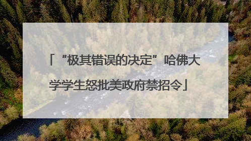 “极其错误的决定”哈佛大学学生怒批美政府禁招令