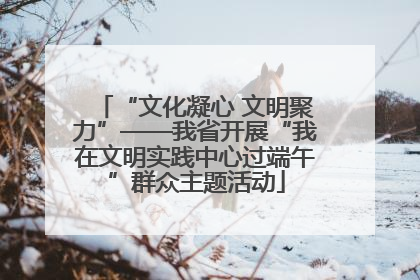 “文化凝心 文明聚力”——我省开展“我在文明实践中心过端午”群众主题活动