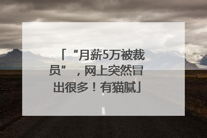“月薪5万被裁员”，网上突然冒出很多！有猫腻