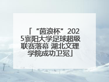 “茵浪杯”2025襄阳大学足球超级联赛落幕 湖北文理学院成功卫冕