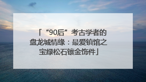 “90后”考古学者的盘龙城情缘：最爱镇馆之宝绿松石镶金饰件