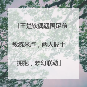 王楚钦偶遇国足前教练米卢，两人握手拥抱，梦幻联动