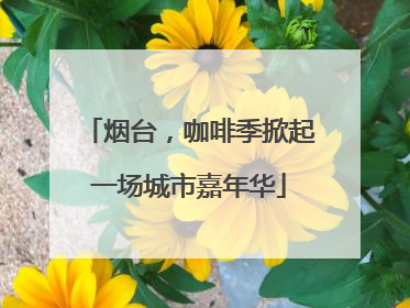 烟台，咖啡季掀起一场城市嘉年华