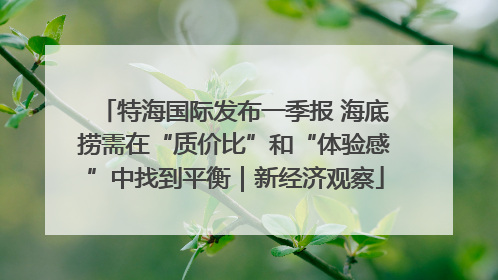 特海国际发布一季报 海底捞需在“质价比”和“体验感”中找到平衡｜新经济观察
