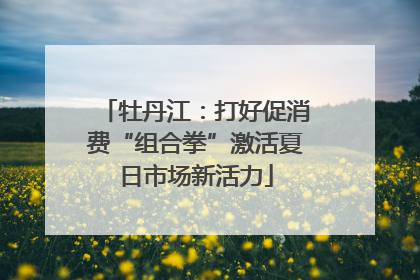 牡丹江：打好促消费“组合拳”激活夏日市场新活力