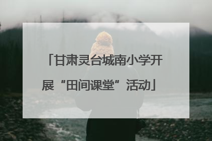 甘肃灵台城南小学开展“田间课堂”活动