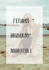 甘肃借“通道优势”加速开放