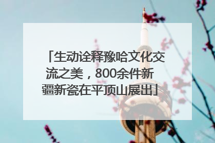 生动诠释豫哈文化交流之美，800余件新疆新瓷在平顶山展出