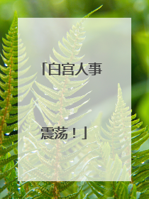 白宫人事震荡！