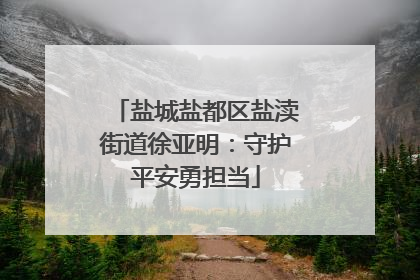 盐城盐都区盐渎街道徐亚明：守护平安勇担当