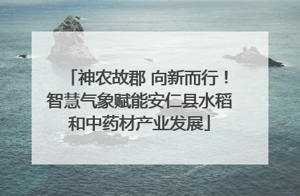神农故郡 向新而行！智慧气象赋能安仁县水稻和中药材产业发展