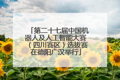 第二十七届中国机器人及人工智能大赛（四川赛区）选拔赛在德阳广汉举行