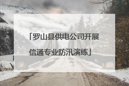 罗山县供电公司开展信通专业防汛演练