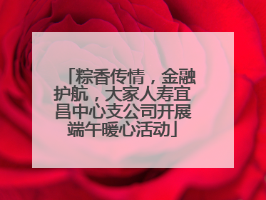 粽香传情，金融护航，大家人寿宜昌中心支公司开展端午暖心活动