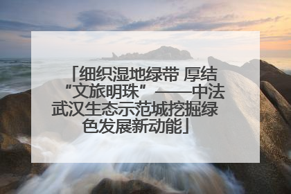 细织湿地绿带 厚结“文旅明珠”——中法武汉生态示范城挖掘绿色发展新动能