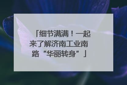 细节满满！一起来了解济南工业南路“华丽转身”