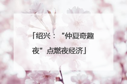 绍兴：“仲夏奇趣夜”点燃夜经济