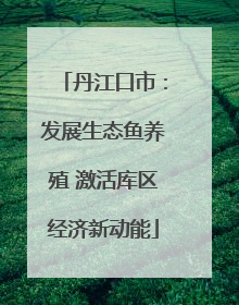 丹江口市：发展生态鱼养殖 激活库区经济新动能