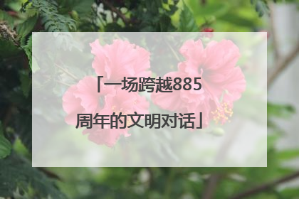 一场跨越885周年的文明对话