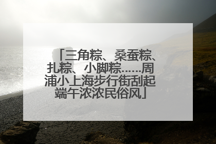 三角粽、桑蚕粽、扎粽、小脚粽……周浦小上海步行街刮起端午浓浓民俗风