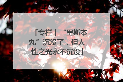 专栏丨“里斯本丸”沉没了，但人性之光永不沉没