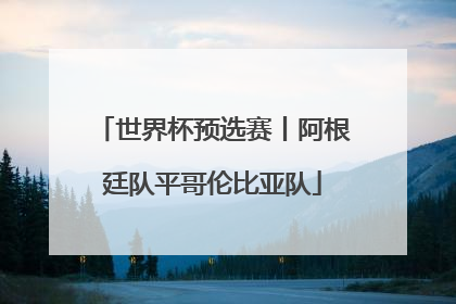 世界杯预选赛丨阿根廷队平哥伦比亚队
