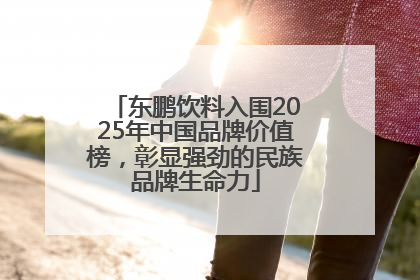 东鹏饮料入围2025年中国品牌价值榜，彰显强劲的民族品牌生命力