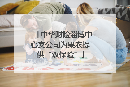 中华财险淄博中心支公司为果农提供“双保险”