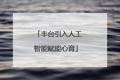 丰台引入人工智能赋能心育