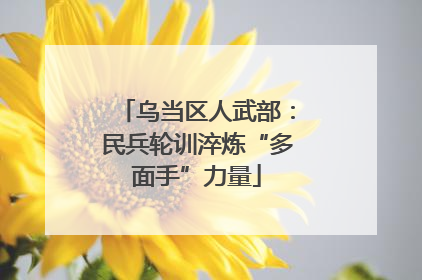 乌当区人武部：民兵轮训淬炼“多面手”力量