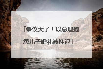 争议大了！以总理抱怨儿子婚礼被推迟