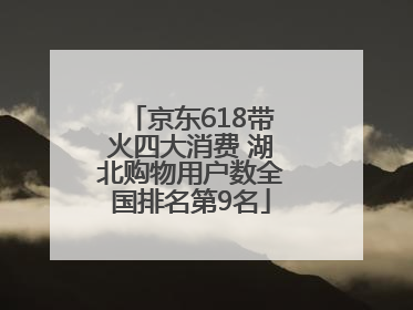 京东618带火四大消费 湖北购物用户数全国排名第9名