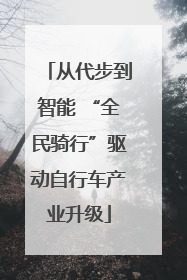 从代步到智能 “全民骑行”驱动自行车产业升级