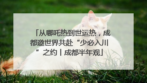 从哪吒热到世运热，成都邀世界共赴“少必入川”之约丨成都半年观