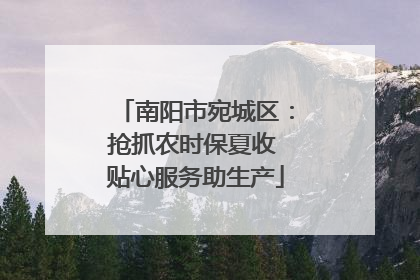 南阳市宛城区：抢抓农时保夏收 贴心服务助生产