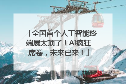 全国首个人工智能终端展太顶了！AI疯狂席卷，未来已来！