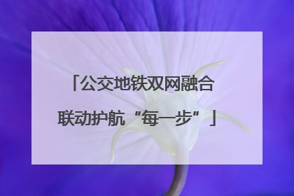 公交地铁双网融合 联动护航“每一步”