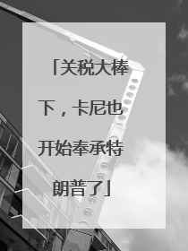 关税大棒下，卡尼也开始奉承特朗普了