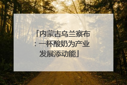 内蒙古乌兰察布：一杯酸奶为产业发展添动能