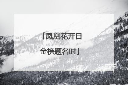 凤凰花开日 金榜题名时