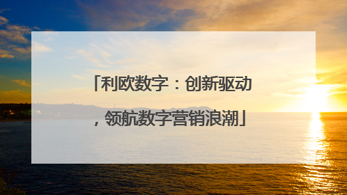 利欧数字：创新驱动，领航数字营销浪潮