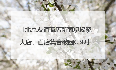 北京友谊商店新面貌揭晓 大店、首店集合破圈CBD