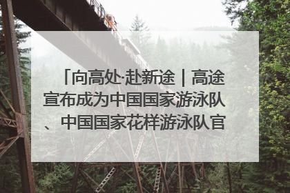 向高处·赴新途｜高途宣布成为中国国家游泳队、中国国家花样游泳队官方学习合作伙伴