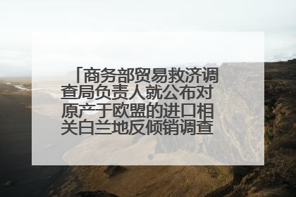 商务部贸易救济调查局负责人就公布对原产于欧盟的进口相关白兰地反倾销调查最终裁定答记者问