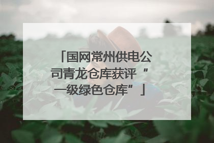 国网常州供电公司青龙仓库获评“一级绿色仓库”
